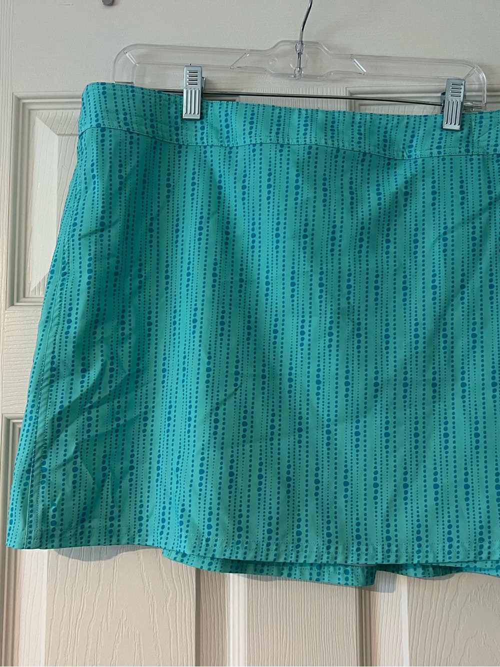 Women's Turquoise Dot-Stripe Swim RIPSkirt